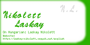 nikolett laskay business card